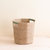 Natural Octagon Basket with Sage Handle - Octagon Basket - Natural/Sage