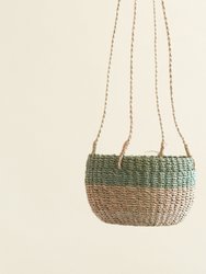 Natural + Sage Hanging Planter - Hanging Bin