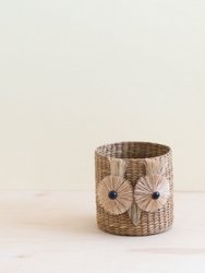 Owl 6" Seagrass Basket Planter - Succulent Plant Pot