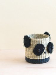 Panda 6" Seagrass Basket Planter - Animal Planter
