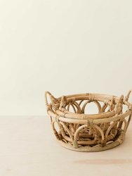 Rattan Fruit Basket -  Wicker Table Basket Set Of 3 - Brown