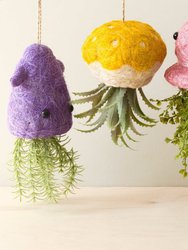 Squid Hanging Planter For Air Plants - Handmade Plant Pot