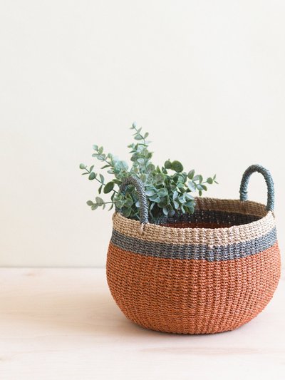 LIKHA Tabletop Catch-All With Handle - Handcrafted Baskets product