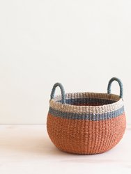 Tabletop Catch-All With Handle - Handcrafted Baskets