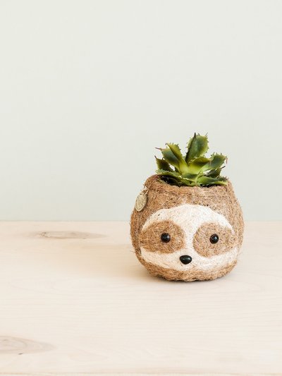 LIKHA Two-tone Sloth Coco Coir Planter - Handmade Planters product