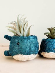 Wicker Whale Planter - Coco Planter