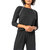 3/4 Sleeve Sleepwear Set In Black