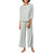 3/4 Sleeve Sleepwear Set In Heather Grey - Heather Grey