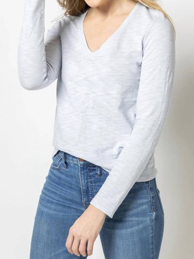 Lilla P Back Seam Long Sleeve V-Neck product