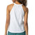 Halter Crewneck Tank Top In White