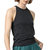 Halter Crewneck Tank Top - Black