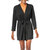 Jersey Robe In Black - Black