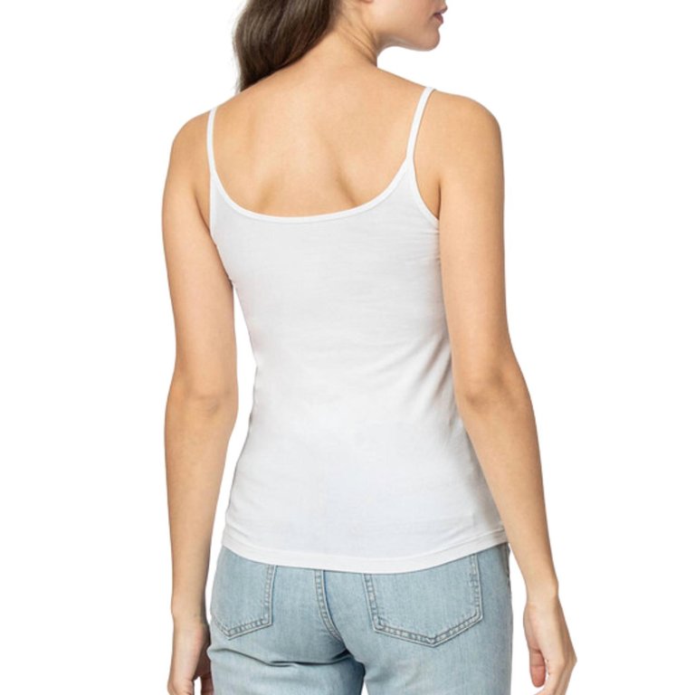 Layering Camisole Tank Top In White