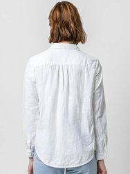 Long Sleeve Button Down Shirt In White