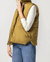 Reversible Snap Front Vest - Antique Gold