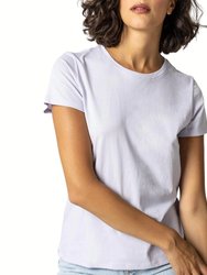 Short Sleeve Crewneck Top In Lily - Lily