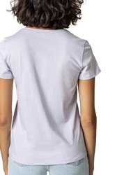Short Sleeve Crewneck Top In Lily