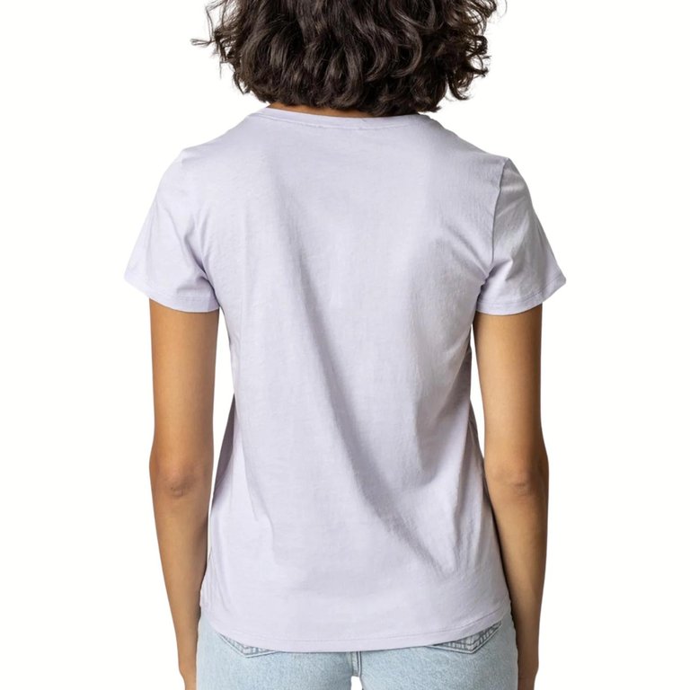 Short Sleeve Crewneck Top In Lily