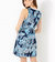 Aria Cotton Shift Dress In Low Tide Navy Bouquet All Day