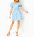 Kasslyn Elbow Sleeve Jacquard Dress In Bon Bon Blue All Heart Jacquard - Bon Bon Blue All Heart Jacquard