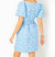 Kasslyn Elbow Sleeve Jacquard Dress In Bon Bon Blue All Heart Jacquard