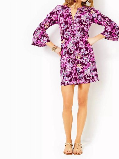 Lilly Pulitzer Norris 3/4 Sleeve Dress In Amarena Cherry Tropical With A Twist product