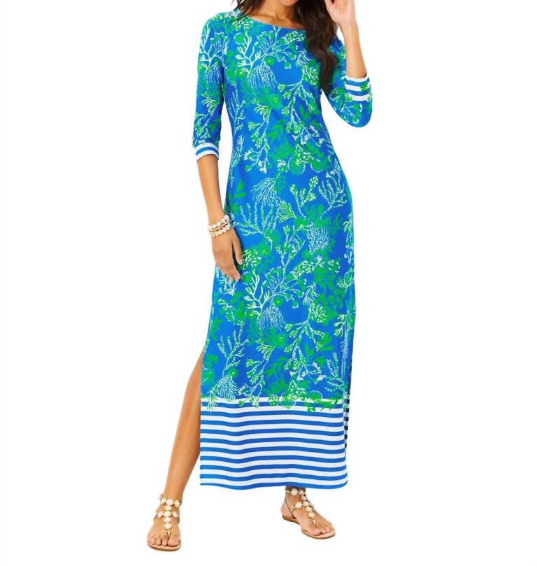 Seralina Maxi Dress In Briny Blue A Bit Salty - Briny Blue A Bit Salty