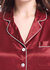 22 Momme Chic Trimmed Silk Pajamas Set - Claret 