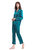 22 Momme Chic Trimmed Silk Pajamas Set - Dark Teal 