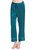 22 Momme Chic Trimmed Silk Pajamas Set - Dark Teal 