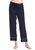 22 Momme Chic Trimmed Silk Pajamas Set - Navy Blue