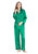 22 Momme Chic Trimmed Silk Pajamas Set - Green Jade