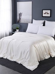 All Season Silk Comforter Silk Cover - White