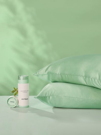 LILYSILK Antibacterial Mint Silk Pillowcase product