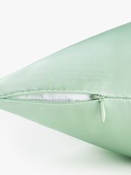 Antibacterial Mint Silk Pillowcase