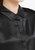 Basic Concealed Placket Silk Shirt - Black