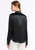 Basic Concealed Placket Silk Shirt - Black