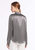 Basic Concealed Placket Silk Shirt - Dark Gray