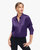 Basic Concealed Placket Silk Shirt - Deep Purple 