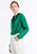 Basic Concealed Placket Silk Shirt - Green Jade 