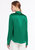 Basic Concealed Placket Silk Shirt - Green Jade 