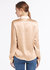 Basic Concealed Placket Silk Shirt - Light Camel 