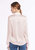 Basic Concealed Placket Silk Shirt - Pale Pink