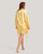 Golden Lily Silk Satin Kimono Robe