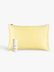 Lilyáurea™ Non-Colorants Golden Silk Pillowcase - Lilyaurea Undyed Natural Golden