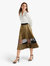 LILYSILK X MIM "STELLA" Pleated Skirt With Mesh Insert