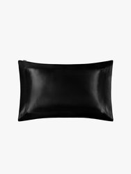 Oxford Envelope Luxury Silk Pillowcase  - Black