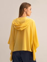 Women Crepe De Chine Poncho 