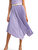 Women Pleated Hankerchief Skirt  - Orchid Petal