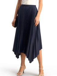 Women Pleated Hankerchief Skirt 